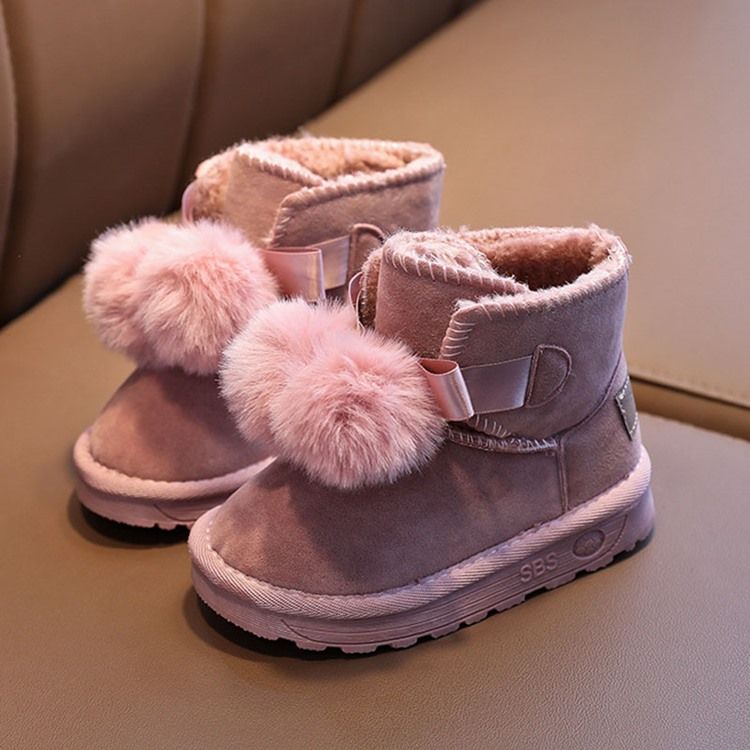 Round Toe Baby Snow Boots