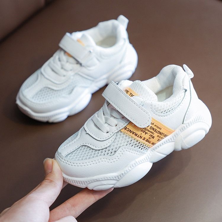 Round Toe Lace-up Baby Sneakers