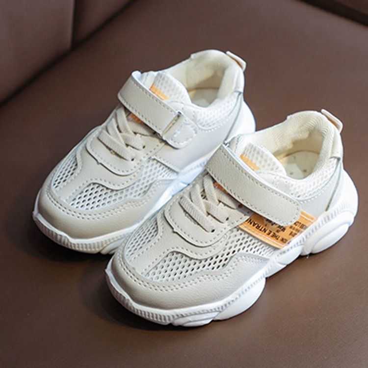 Round Toe Lace-up Baby Sneakers