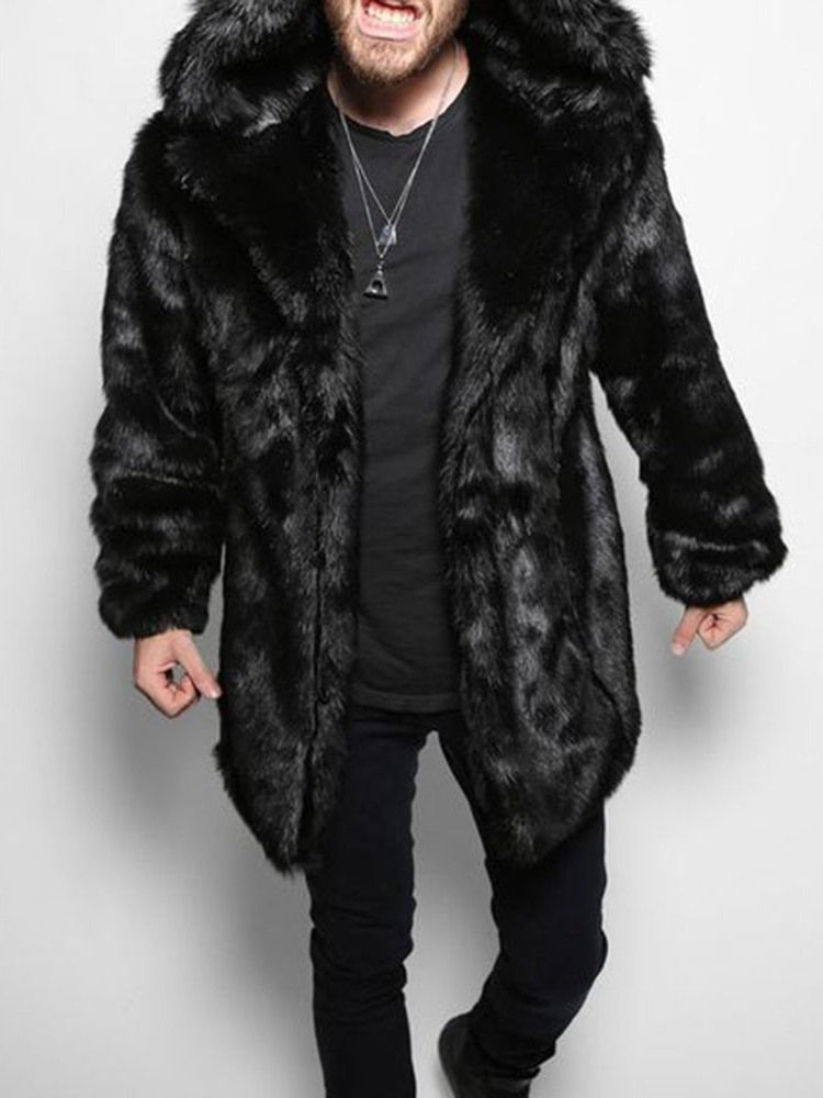 Mid-length Hooded Straight Herre Coat