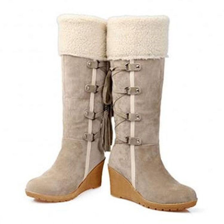 Pretty Girl Knee High Boots For Kvinner Med Dusker