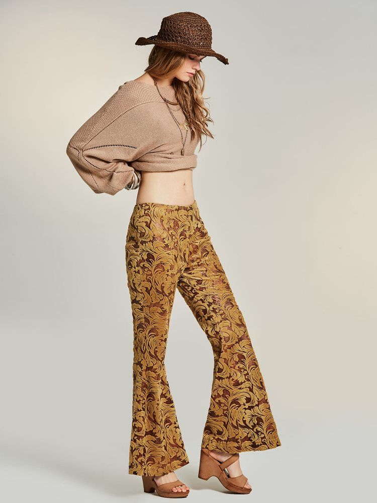 Broderi Wide Leg Dame Pants