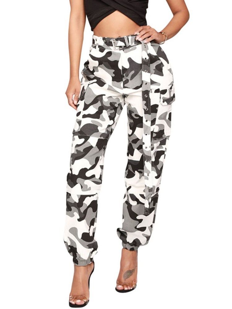 Camouflage Belt Dame Pants