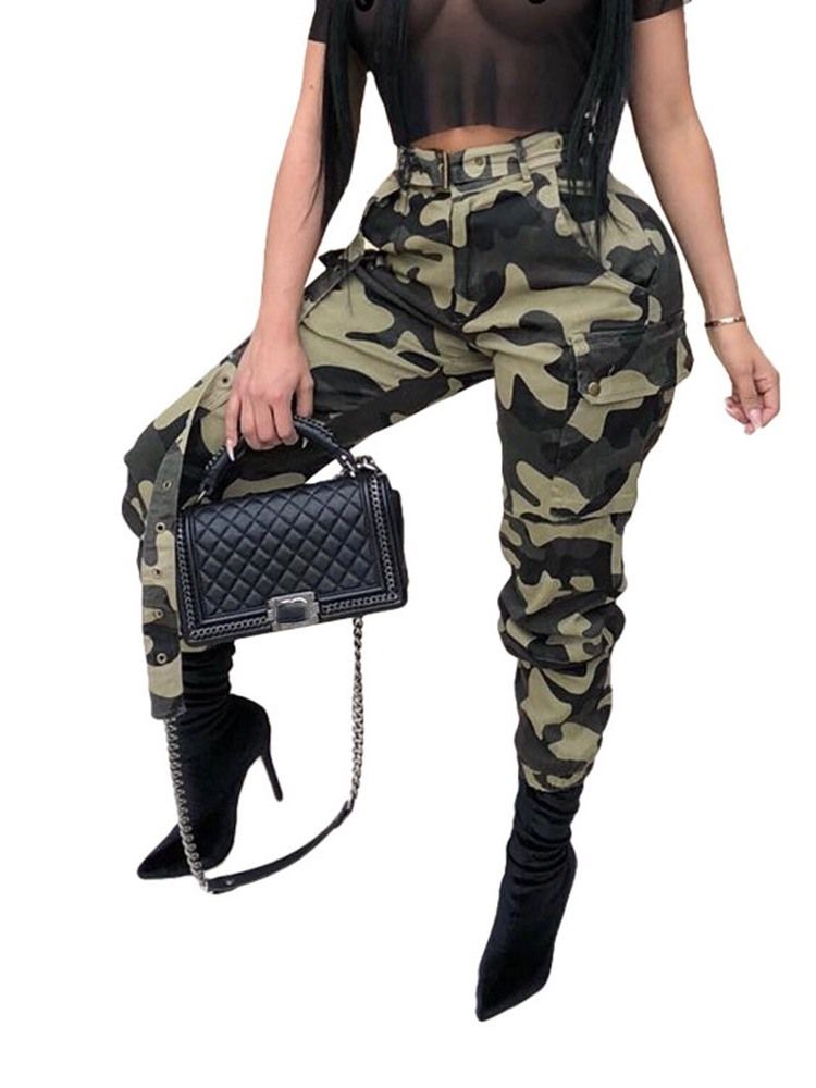 Camouflage Belt Dame Pants