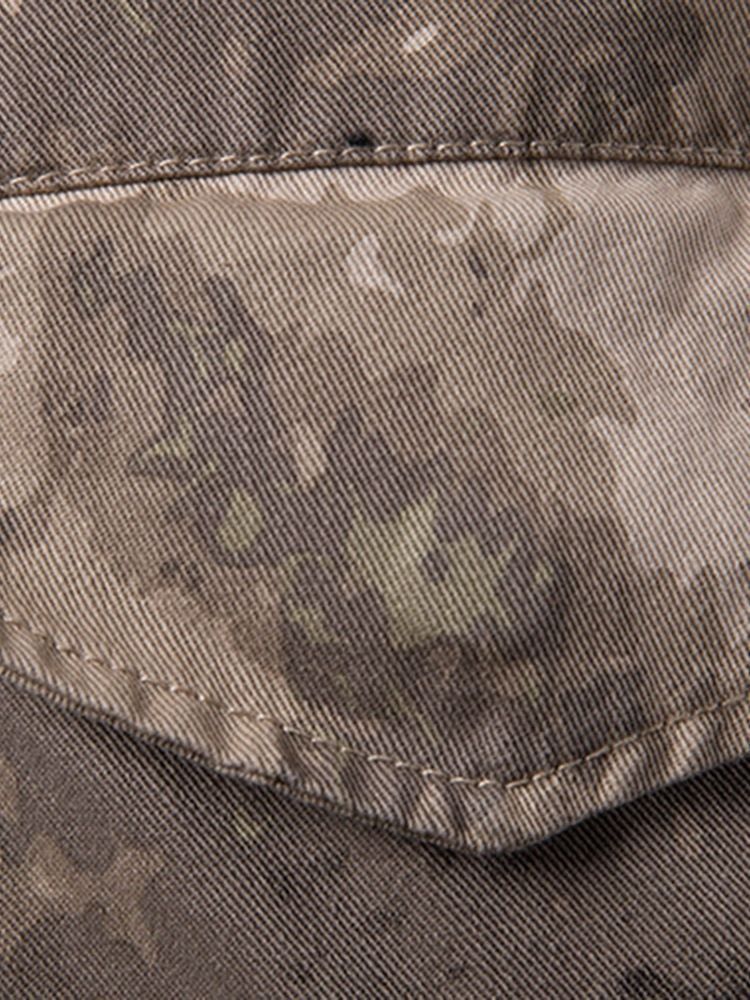 Camouflage Thin Pocket Four Seasons Mens Casual Bukser