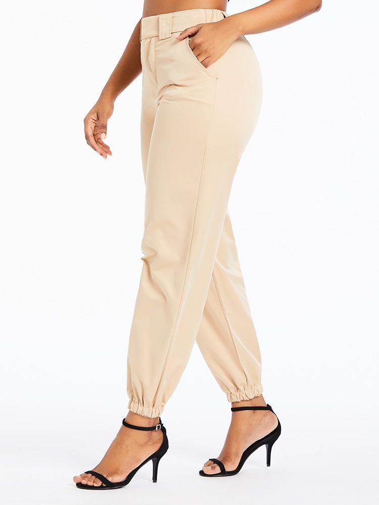 Kvinner Loose Plain Full Length Overall Bukser