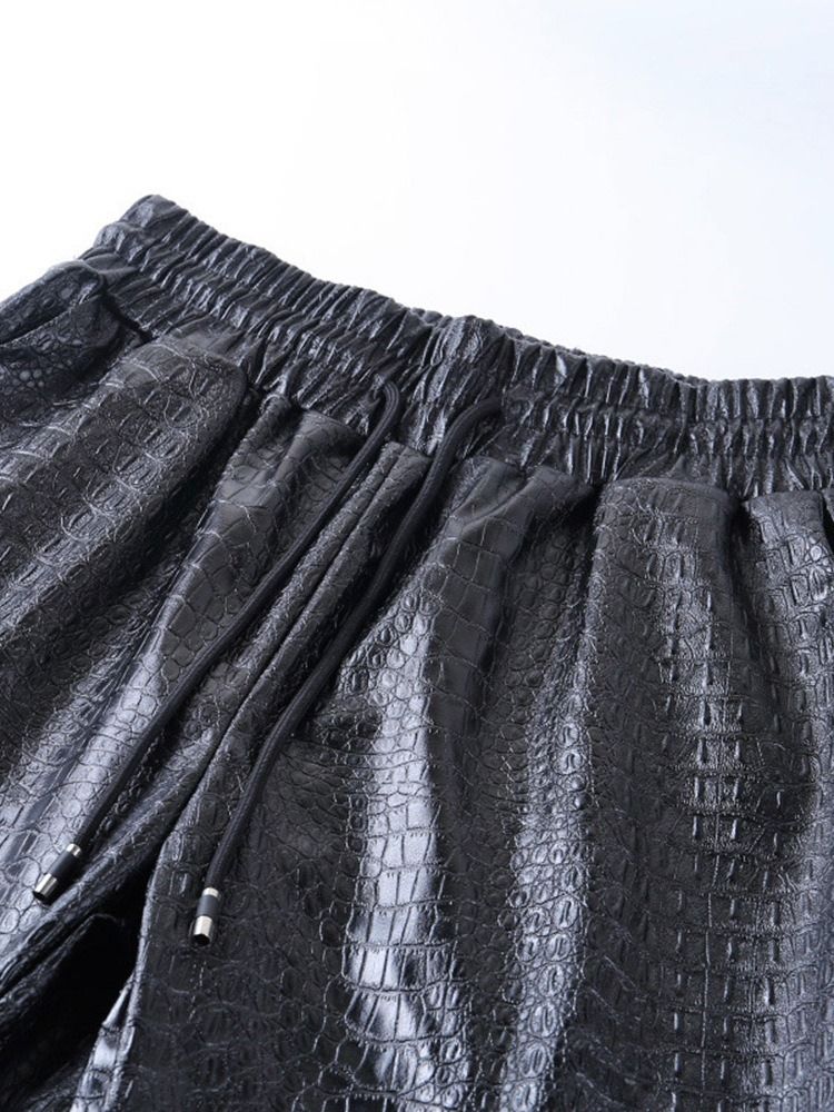 Loose Pleated Serpentine Pencil Pants Ankle Length Dame Casual Bukser