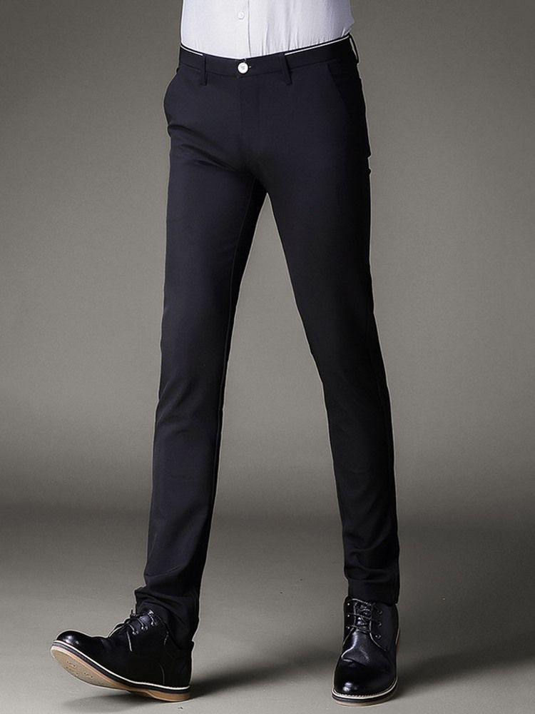 Plain Stretchable Slim Herre Pencil Pants