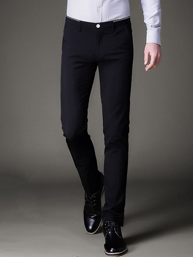 Plain Stretchable Slim Herre Pencil Pants