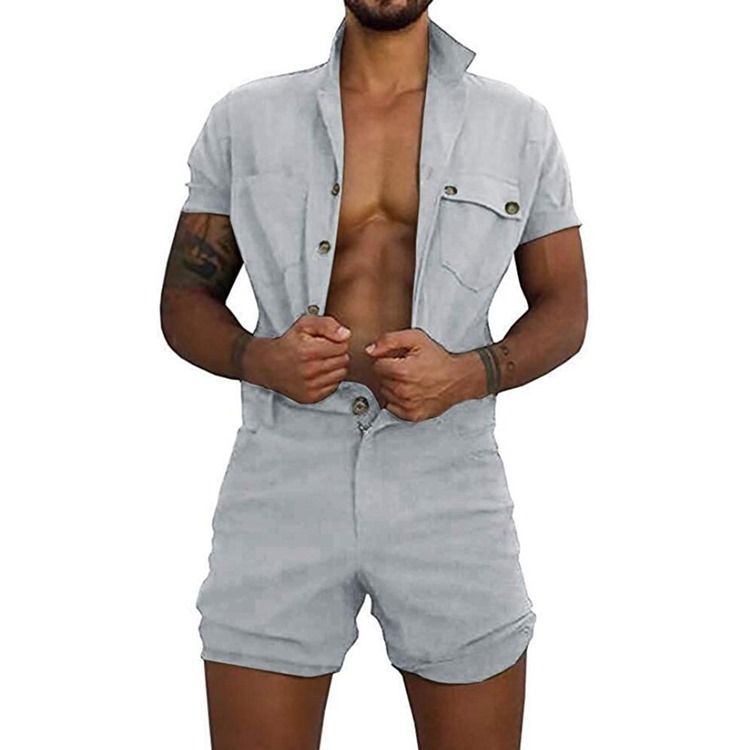 Shorts For Menn Casual Jumpsuits Overalls