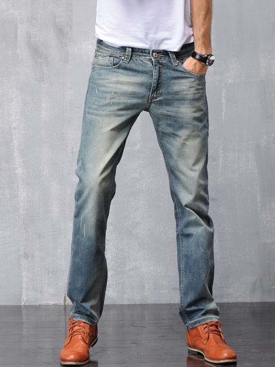 Worn Denim Casual Herrebukser