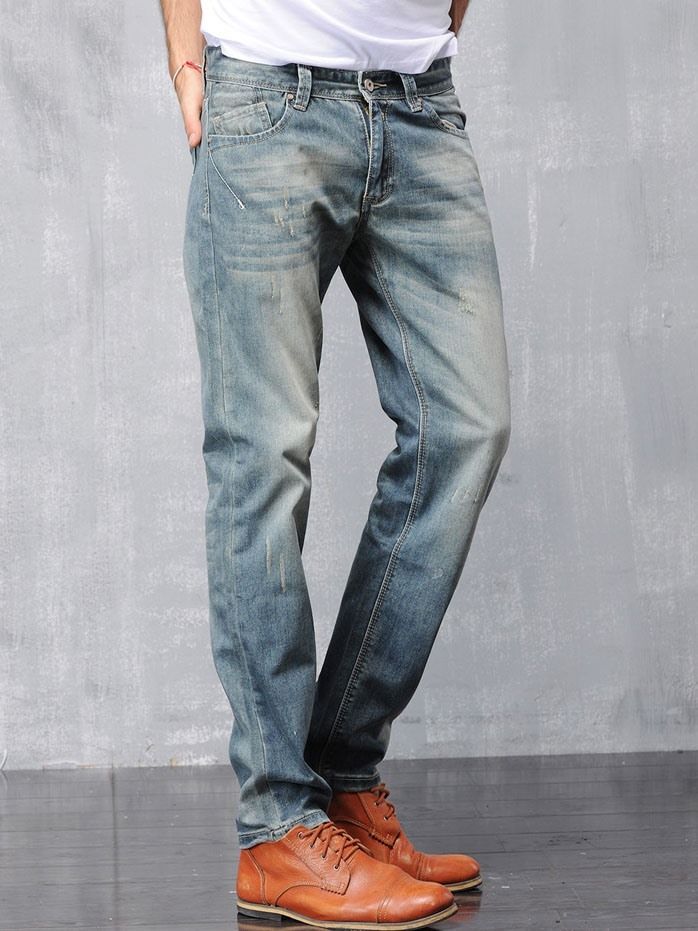 Worn Denim Casual Herrebukser