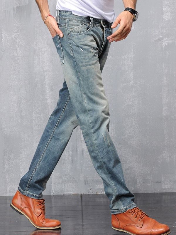 Worn Denim Casual Herrebukser