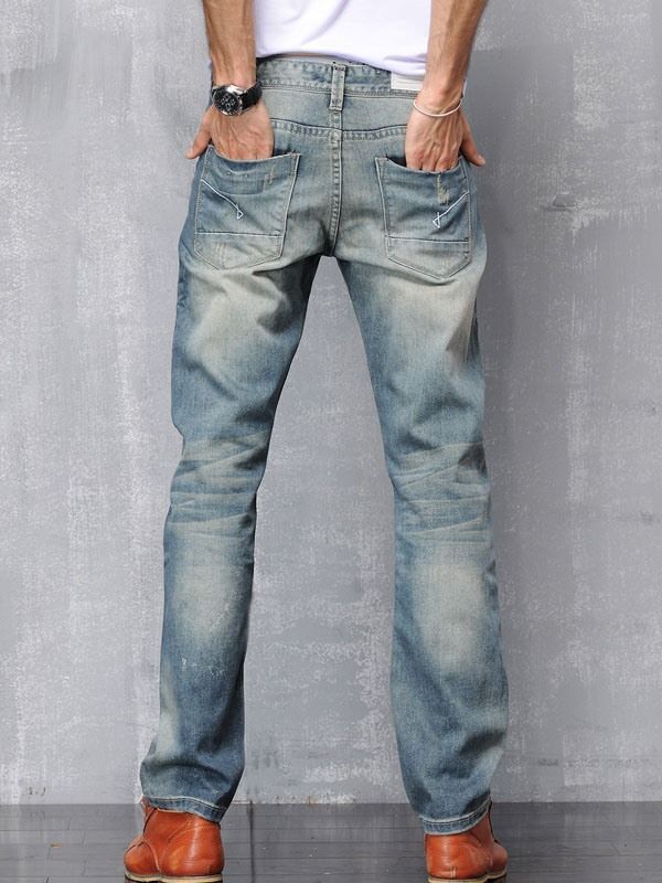 Worn Denim Casual Herrebukser