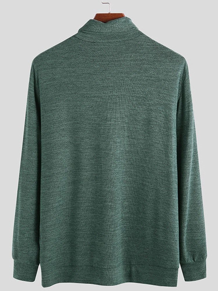 Standard Vanlig Turtleneck Løs Europeisk Genser For Menn