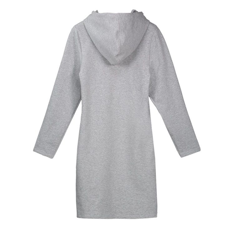 Kangaroo Pocket Hooded Bodycon Dress For Kvinner