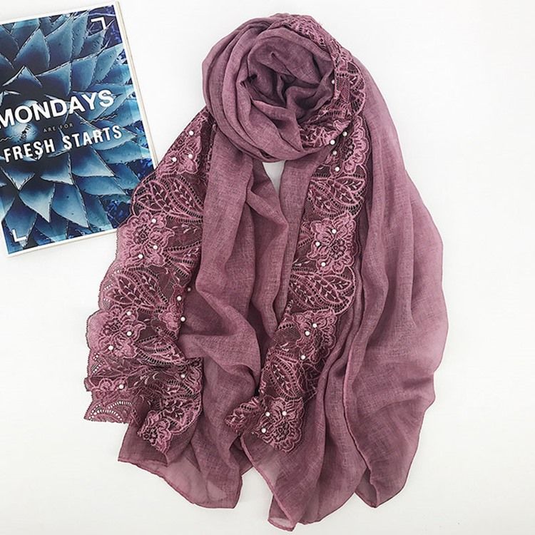 Hollow Floral Dame Scarves