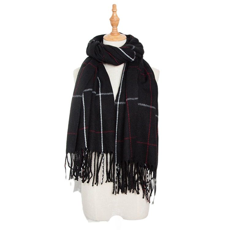 Kvast Duskimitasjon Cashmere Casual Plaid Skjerf