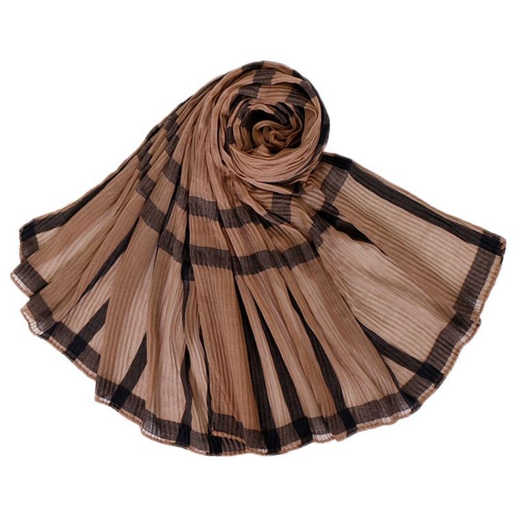 Kvinne Voile Print Plaid Scarves