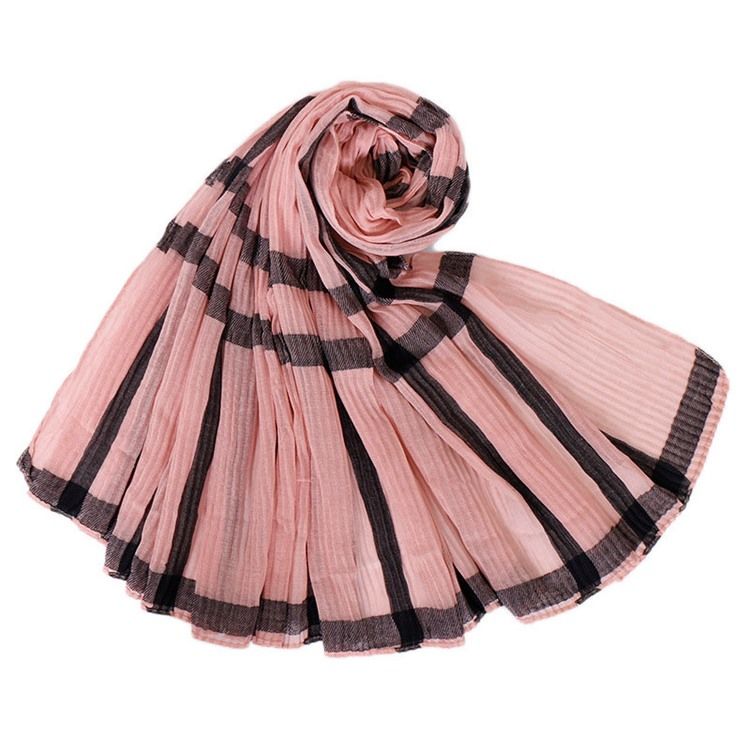 Kvinne Voile Print Plaid Scarves