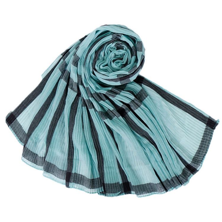 Kvinne Voile Print Plaid Scarves