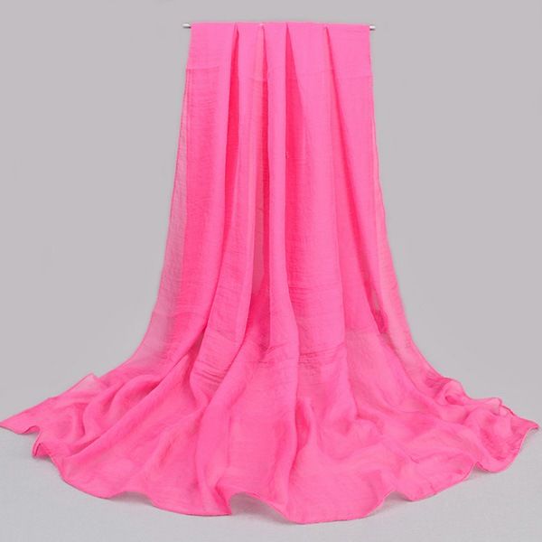 Kvinner Ensfarget Chiffon Skjerf