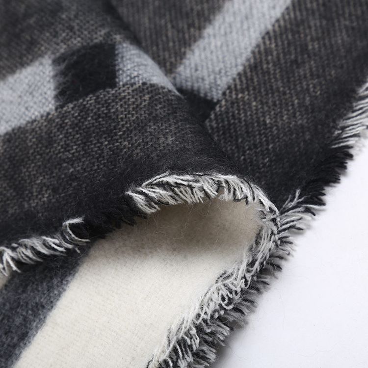 Kvinner Imitasjon Cashmere Print Plaid Skjerf