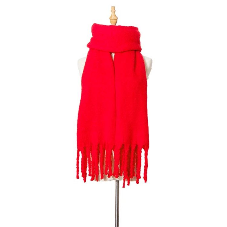 Kvinner Tassel Polyester Vanlige Skjerf