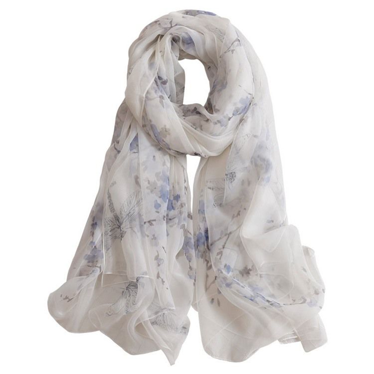 Print Shawl Floral Scarf For Women