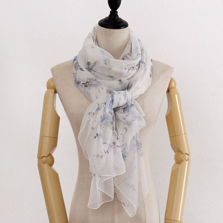 Print Shawl Floral Scarf For Women