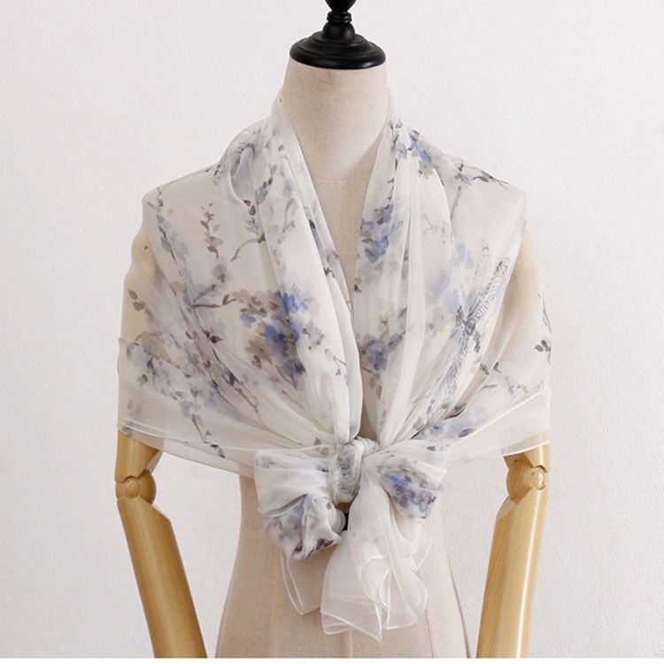 Print Shawl Floral Scarf For Women