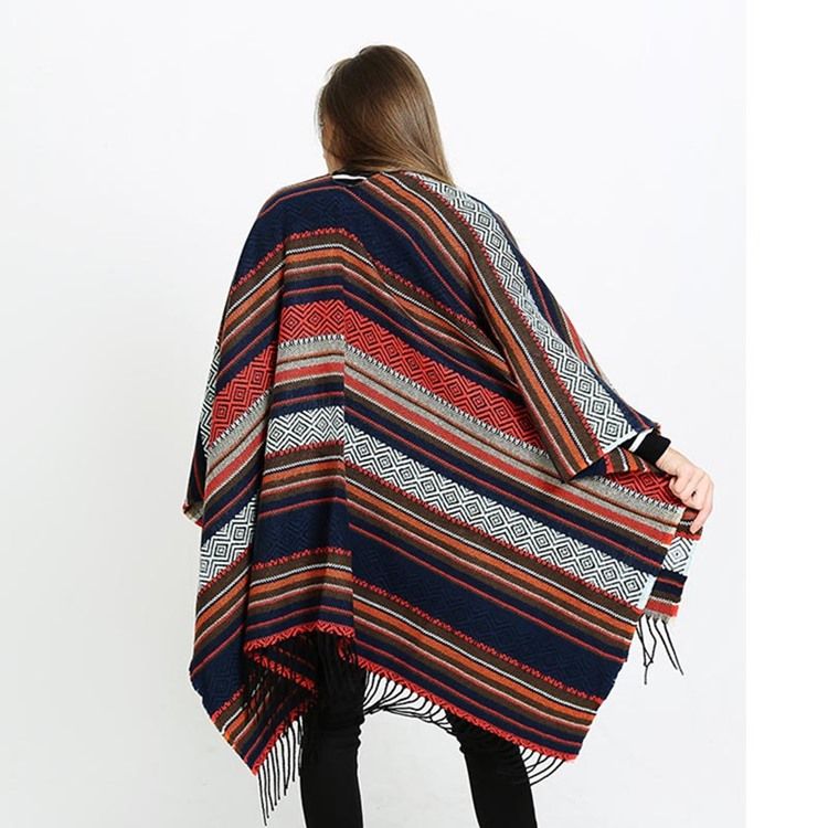 Skjerf Til Kvinners Stripe Med Skjerf