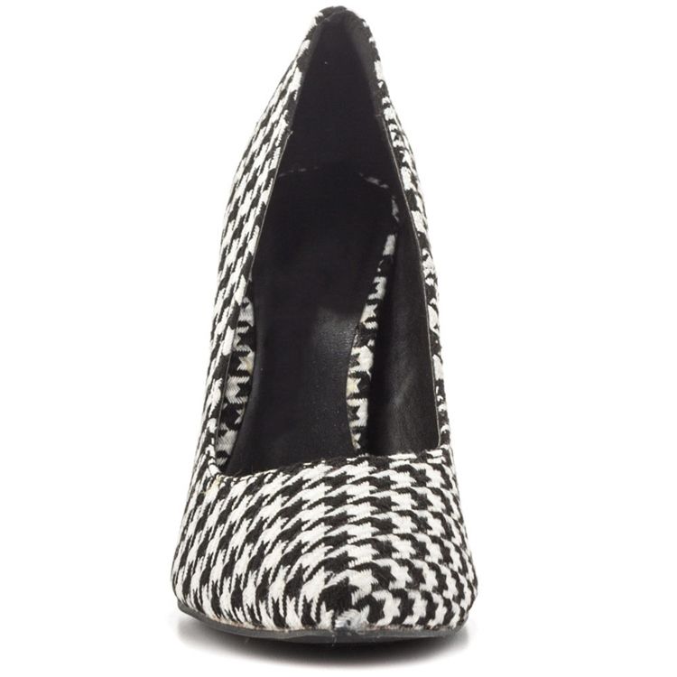 Houndstooth Point Toe Pumps For Kvinner