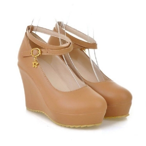 Kvinner Pretty Crossed Straps Wedges