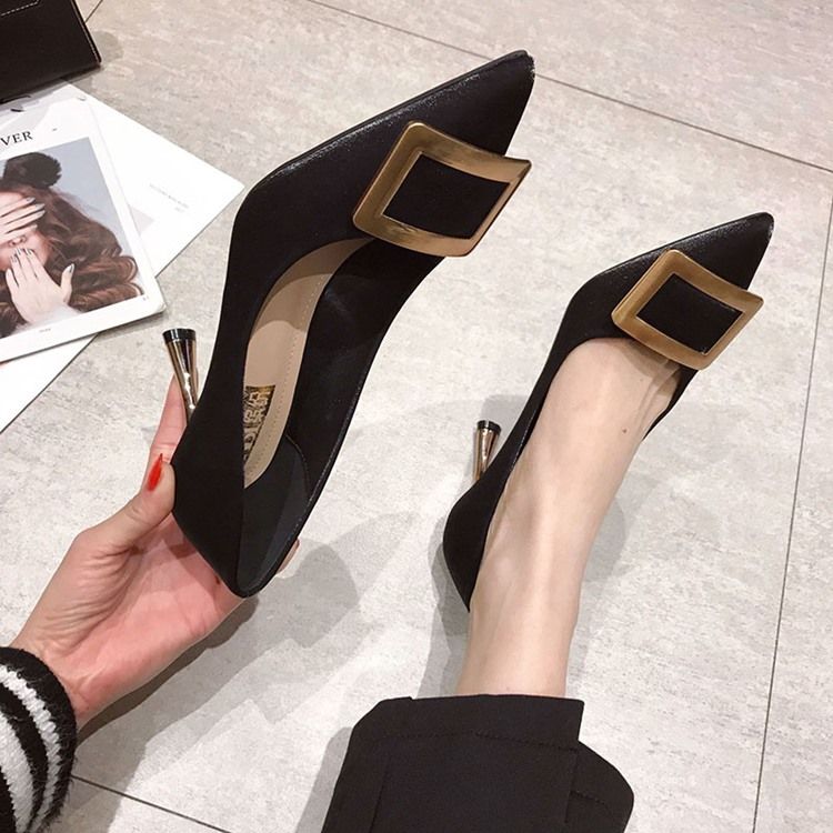 Paljetter Slip-on Stiletto Heel Pumps For Kvinner