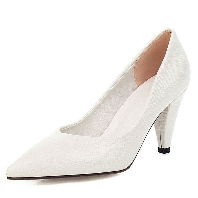 Slip-on Pointed Toe Thread Sweet Thin Dame Shoes