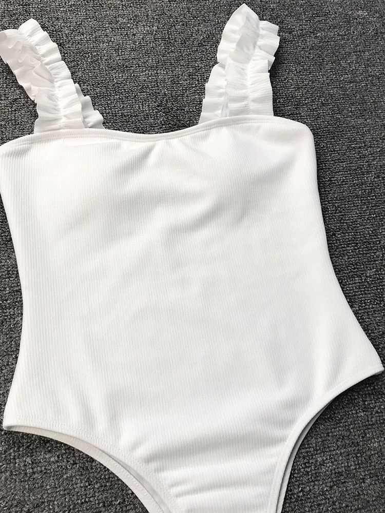 Kvinner Sexy Plain One Piece Fashion Badetøy