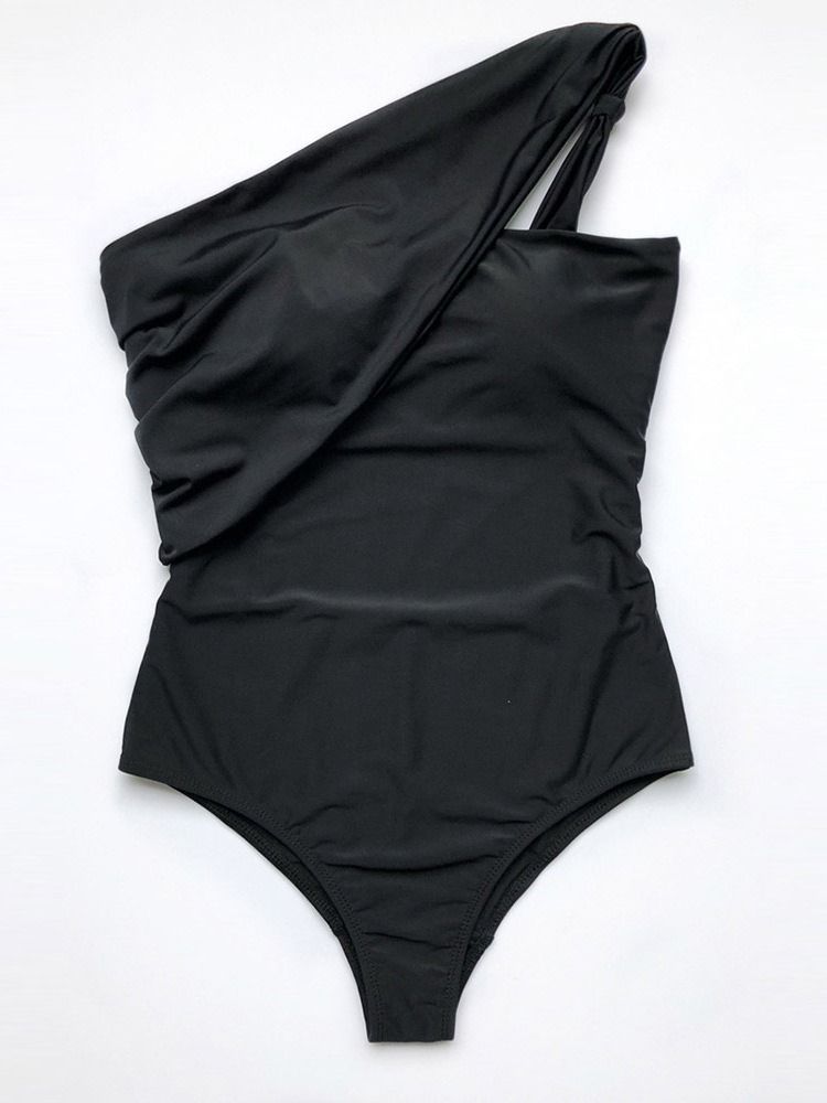 Patchwork Plain One Piece Badetøy For Kvinner Monokini