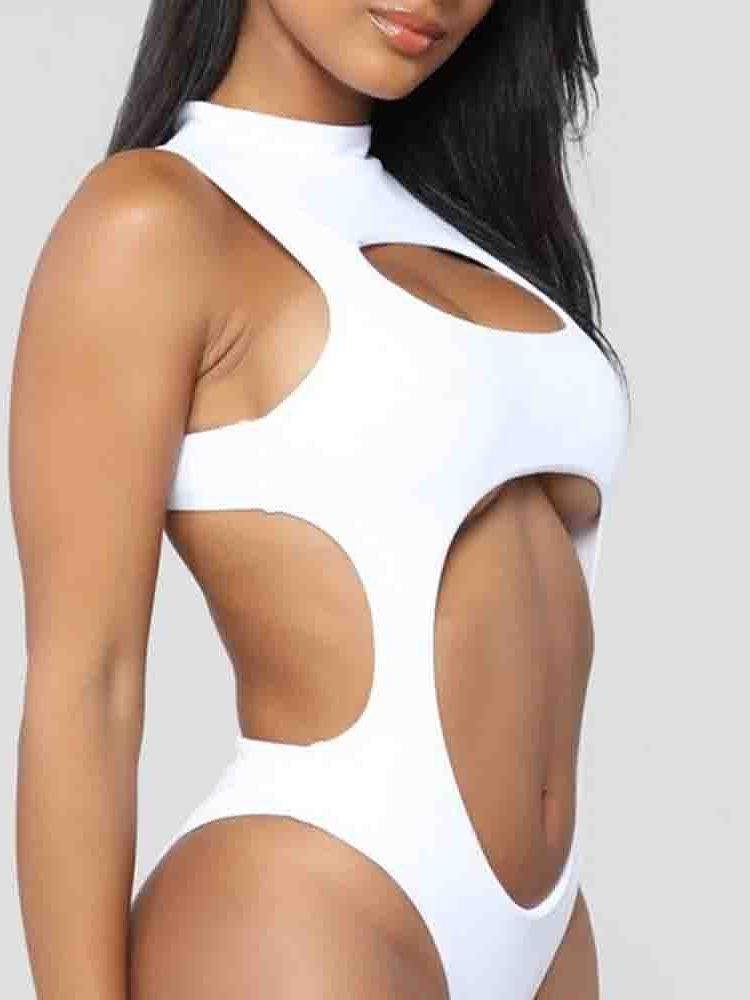 Sexy Monokini Vanlig Badetøy For Kvinner