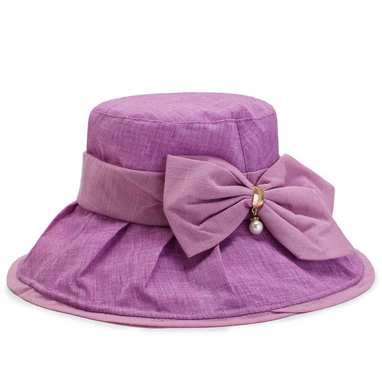 Bucket Hat For Kvinner Bowknot Fall Hats