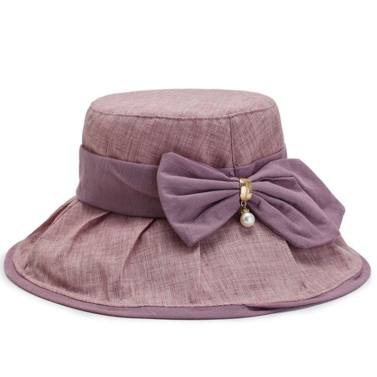 Bucket Hat For Kvinner Bowknot Fall Hats