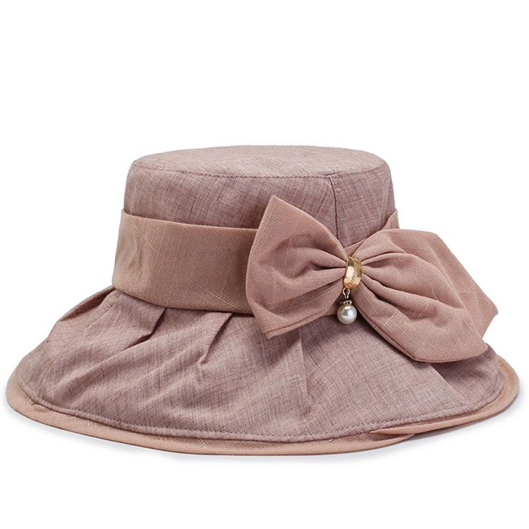 Bucket Hat For Kvinner Bowknot Fall Hats