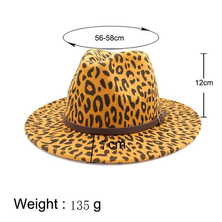 Damemønster Leopard Fall Hats