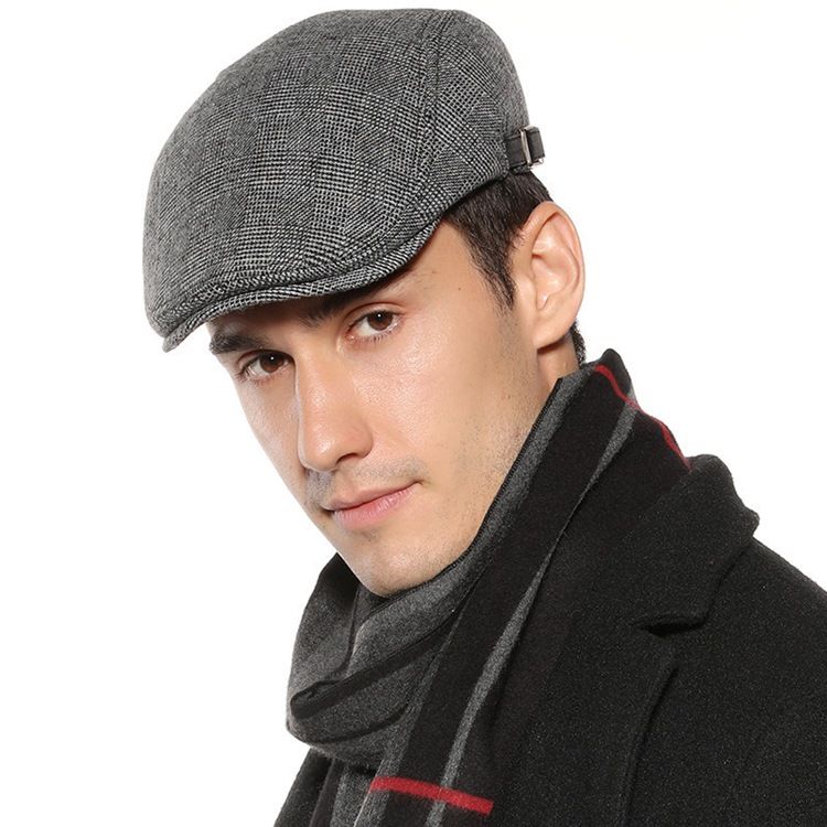 Herre Beret European Plain Winter Hats