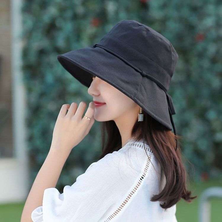 Koreansk Bowknot Fall Plain Hat For Kvinner