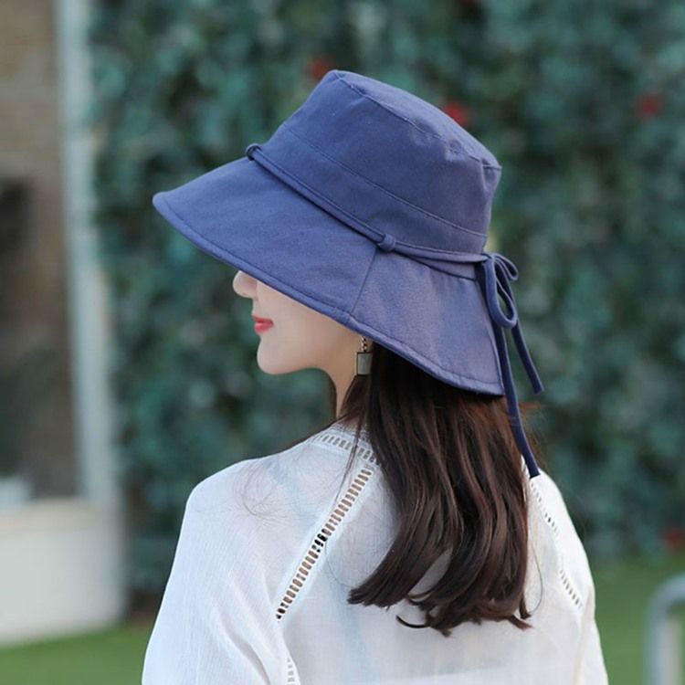 Koreansk Bowknot Fall Plain Hat For Kvinner