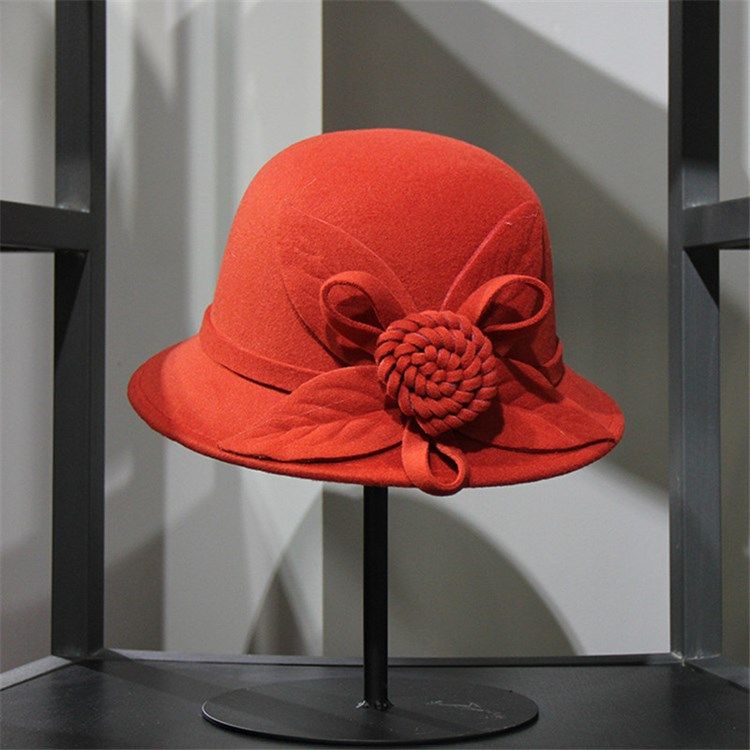 Kvinne Fedora Hat 3d Plain Fall Hats