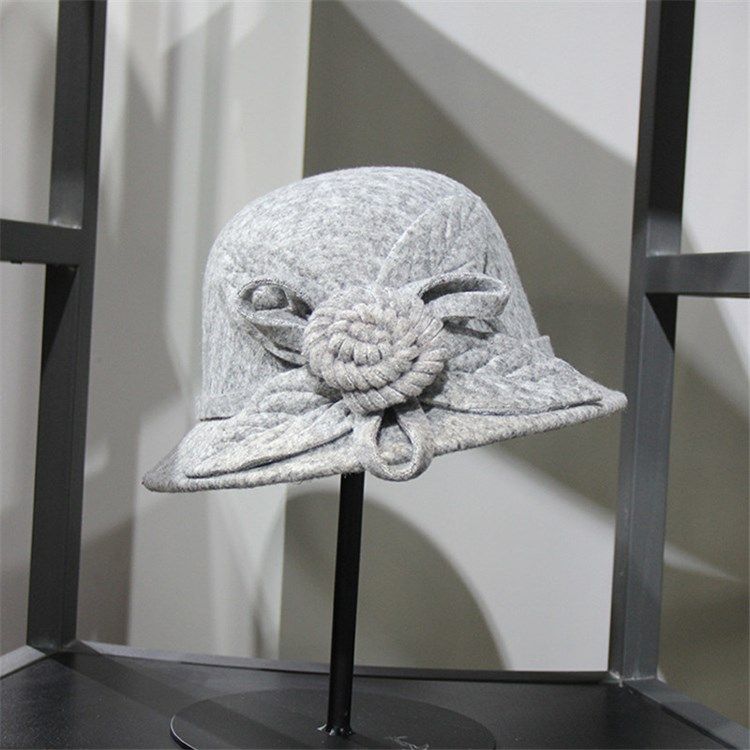 Kvinne Fedora Hat 3d Plain Fall Hats