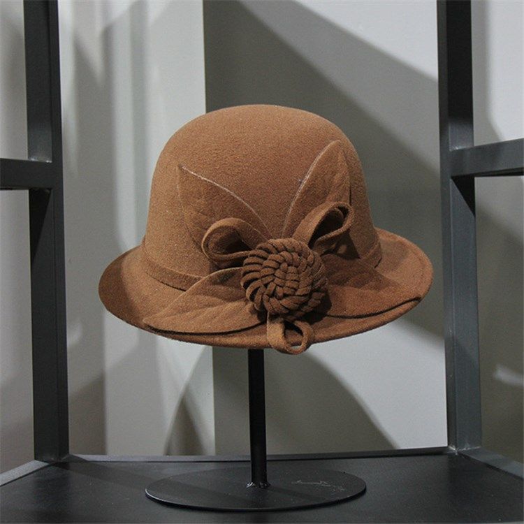 Kvinne Fedora Hat 3d Plain Fall Hats