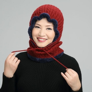 Strikket Lue For Menn Mote Color Block Fall Hats